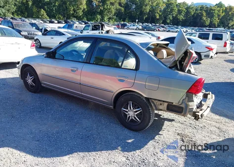 2003 Honda Civic Lx from USA, damaged, VIN JHMES165X3S001172